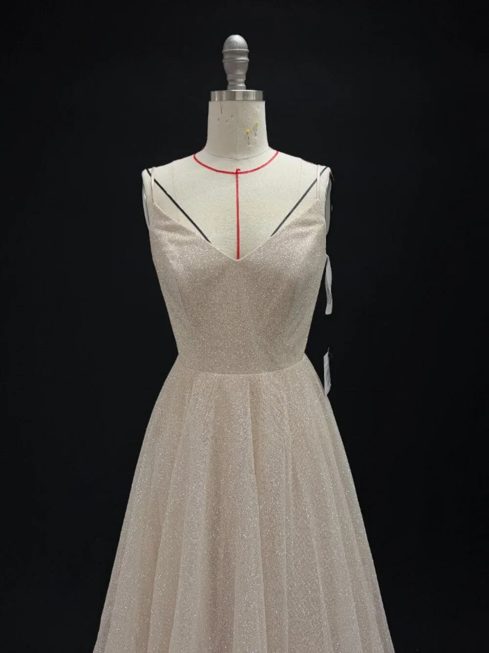 new with tag Sparkle Wedding Dress Heist blush color - Picture 10 of 10